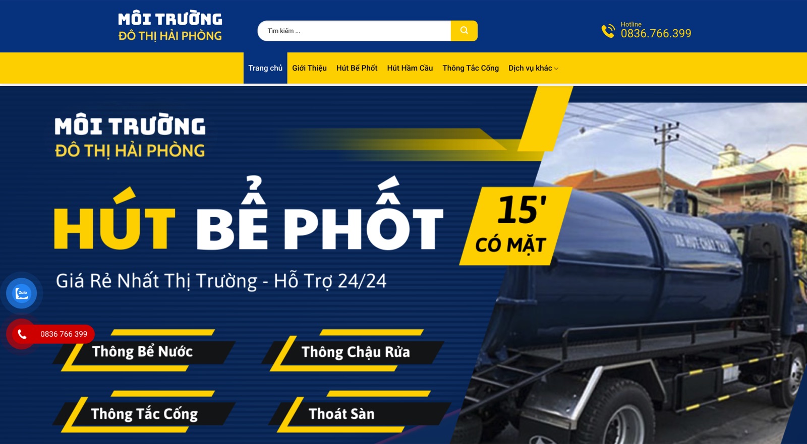 Hút Bể Phốt Giá Tốt